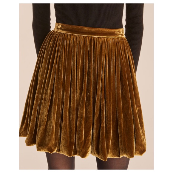 Rebecca Taylor • Velvet Skirt • “Military” • Size 8 - Picture 6 of 7